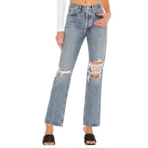 AGOLDE Lana Mid-Rise Straight-Leg jeans in the Backdrop wash size 26